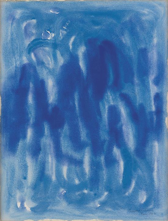 BEAUFORD DELANEY (1901 - 1979) Untitled (Composition in Blue).